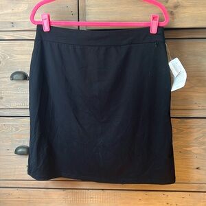 NWT L. L. Bean black tencel skirt sz medium petite